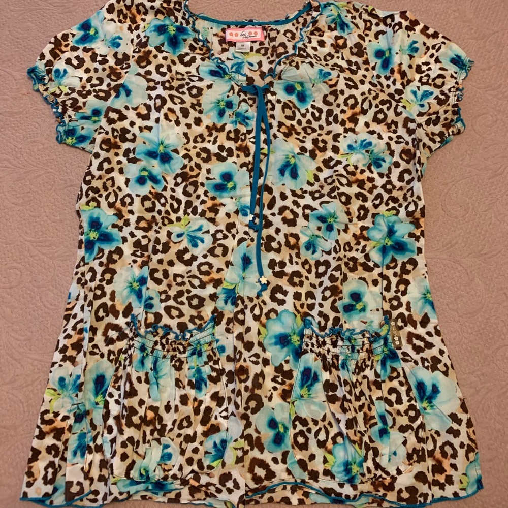 Koi Scrub Top